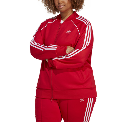 

adidas Originals Womens adidas Originals Superstar Track Top (Plus Size) - Womens Scarlet Size 3X