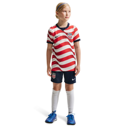 Boys' Grade School - Nike Dri-FIT USA Stadium Shorts - White/Navy