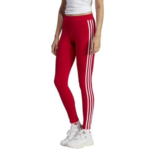 

adidas Originals adidas Originals 3 Stripe Tights - Womens White/Red Size L