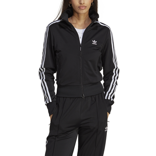 Adidas Originals Adicolor Firebird Recycled Polyester Track Jacket In Black/white