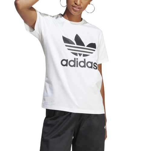 

adidas Originals Womens adidas Originals Trefoil T-Shirt - Womens White Size L