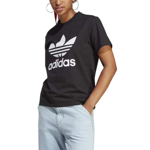 

adidas Originals Womens adidas Originals Trefoil T-Shirt - Womens Black Size XS