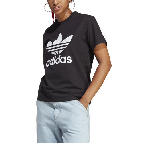 Adidas Originals Womens  Trefoil T-shirt In Black