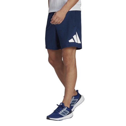 

adidas Mens adidas Train Essentials Logo Training Shorts - Mens Dark Blue/White Size L