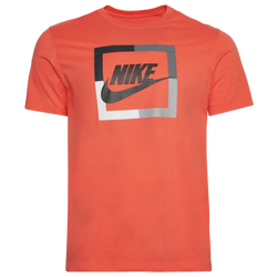 Men's - Nike Futura Block T-Shirt - Pink/Gray/White