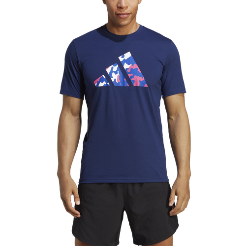 

adidas Mens adidas Training Essentials Logo Training T-Shirt - Mens Dark Blue Size XL