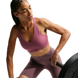 Women's - Nike Drifit Universal Medium Support Bra - Pink Smoke/Mystic Dates/Pink Smoke