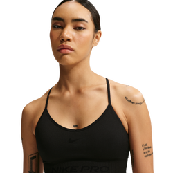 Women's - Nike Pro Dri-FIT Seamless LS Bra - Black