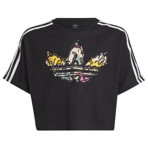 

adidas Originals adidas Originals AOP Animal Crop T-Shirt - Girls' Grade School Gray/Multi Size XL