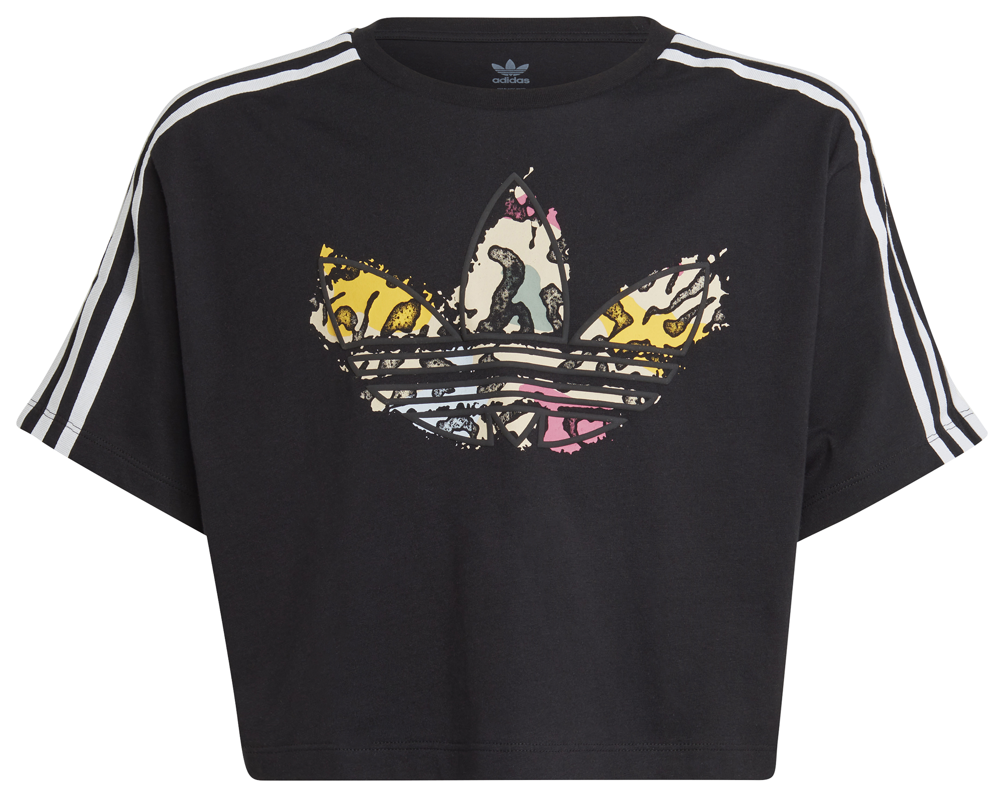 adidas Originals AOP Animal Crop T-Shirt Girls' Grade School