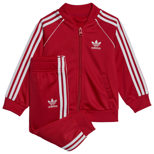 

Boys adidas Originals adidas Originals Adicolor Superstar Track Suit - Boys' Toddler Red/White Size 2T