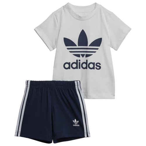 

Boys adidas Originals adidas Originals Trefoil Shorts T-Shirt Set - Boys' Toddler Night Indigo/White Size 6MO