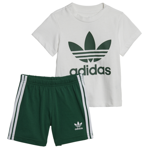 

Boys adidas Originals adidas Originals Trefoil Shorts T-Shirt Set - Boys' Toddler Dark Green Size 6MO
