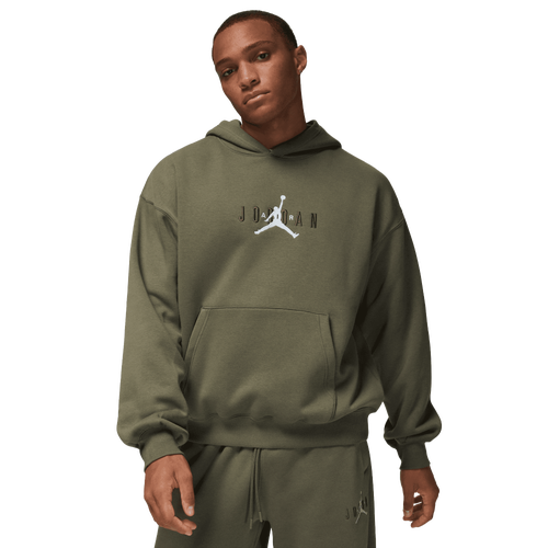 Jordan Brooklyn Oversize Stretch Pullover Hoodie - Jordan Medium Olive