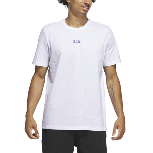 

adidas Mens adidas D.O.N. Excellence T-Shirt - Mens White Size M