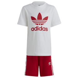 Boys' Preschool - adidas Originals Shorts and T-Shirt Set - White/Red