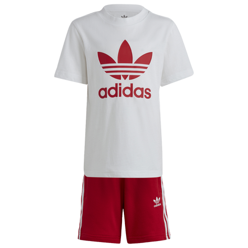 

adidas Originals adidas Originals Shorts and T-Shirt Set - Boys' Preschool Red/White Size XXS