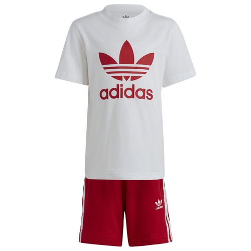 

adidas Originals adidas Originals Shorts and T-Shirt Set - Boys' Preschool White/Red Size XXS