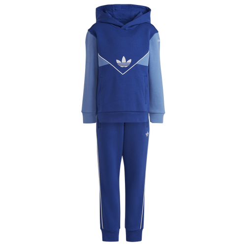 

Boys Preschool adidas adidas Adicolor Hoodie Tracksuit Set - Boys' Preschool Semi Lucid Blue/Blue Fusion Size XXS