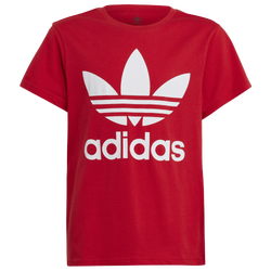 Boys' Grade School - adidas Originals Trefoil T-Shirt - Red/White