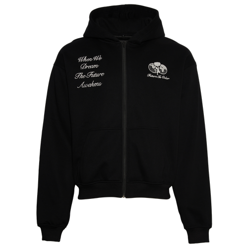 MENS - Future Is Color Rebuild Fleece Hoodie - Black/White