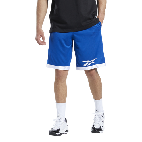 

Reebok Mens Reebok Basketball Mesh Shorts - Mens Vector Blue Size XL