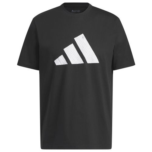 

adidas Mens adidas Mesh Perf G Short Sleeve T-Shirt - Mens Black/Black Size M