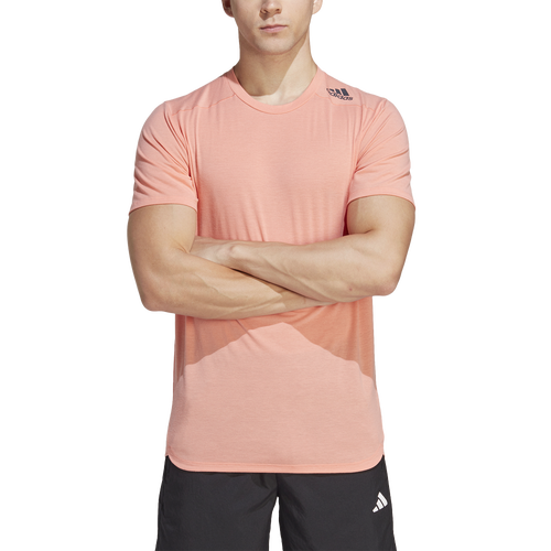 

adidas Mens adidas Designed 4 Training T-Shirt - Mens Coral Fusion Size 3XL