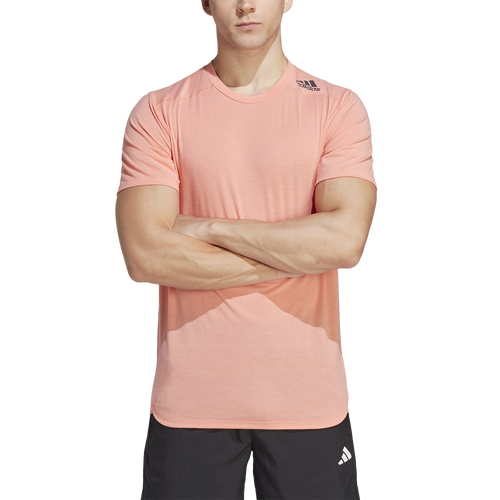 

adidas Mens adidas Designed 4 Training T-Shirt - Mens Coral Fusion Size S