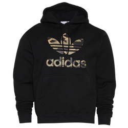Men's - adidas Camo Trefoil Hoodie - Black/Brown/Green