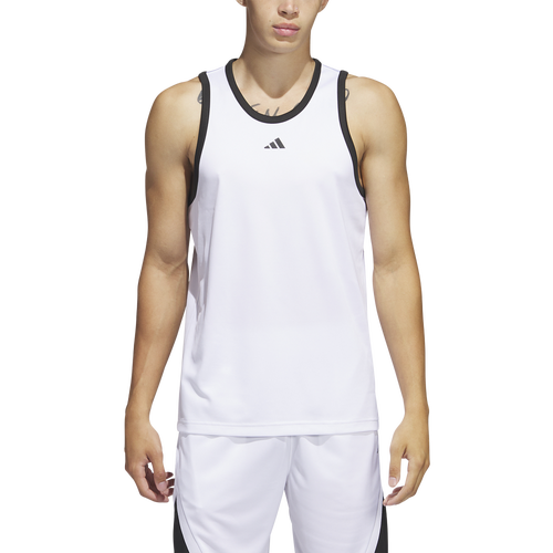 

adidas Mens adidas 3G Speed Tanks - Mens White/Black Size M