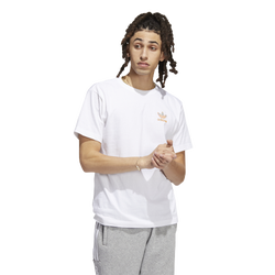 Men's - adidas Originals Trefoil Puff T-Shirt - White/Pink/Green