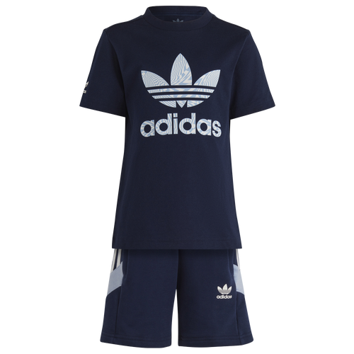 

adidas Originals adidas Originals Rekive Shorts and T-Shirt Set - Boys' Preschool Night Indigo Size XS