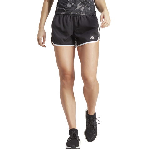 

adidas Womens adidas Marathon 20 Running Shorts - Womens Black/White Size S