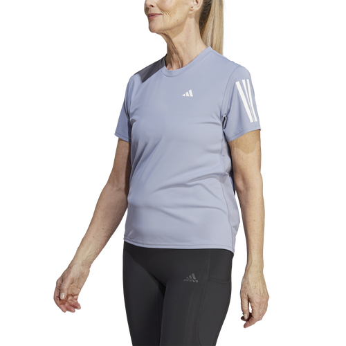 

adidas Womens adidas Own The Run T-Shirt - Womens Silver Violet Size XS