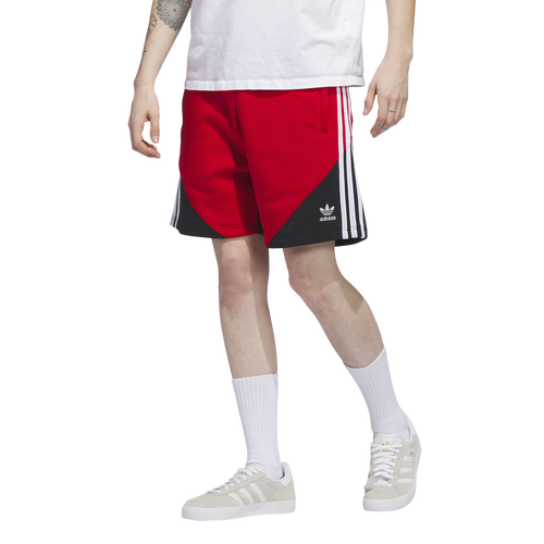

adidas Mens adidas SST Fleece Shorts - Mens Black/White Size XXL