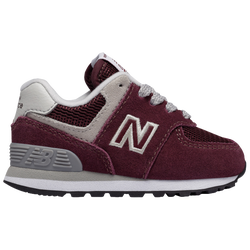 Girls' Infant - New Balance 574 Classic - Burgundy/Grey
