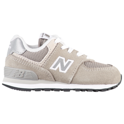 Girls' Infant - New Balance 574 Classic - Grey/Grey