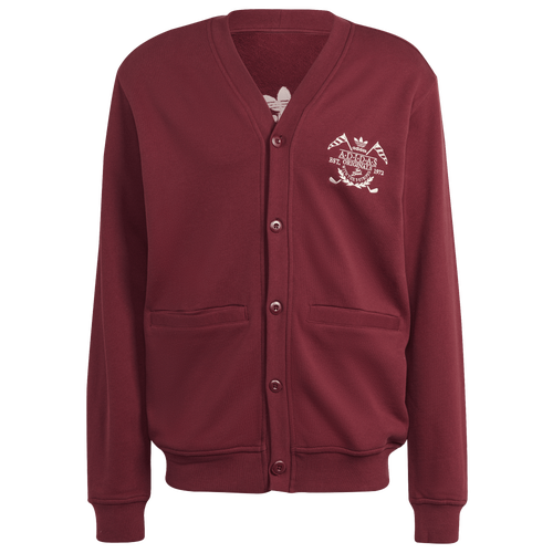 

adidas Mens adidas Graphics Archive Cardigan - Mens Shadow Red Size XS