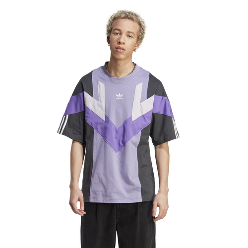 

adidas Mens adidas RYKVE T-Shirt - Mens Purple/Grey Size M