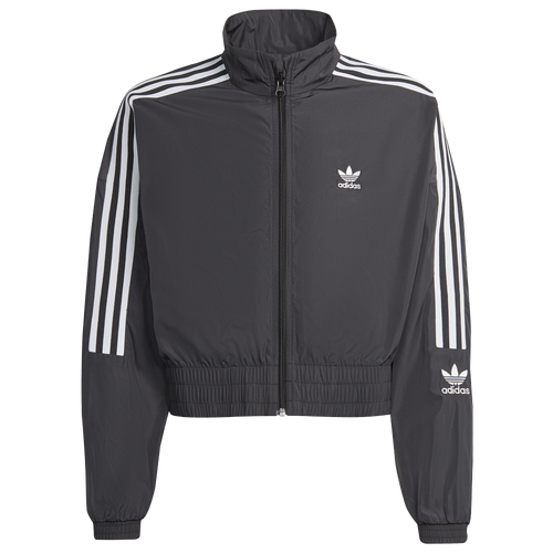 

Girls adidas adidas Cropped Track Top - Girls' Grade School Black/White Size S