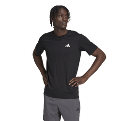 Men's - adidas Essentials Short Sleeve T-Shirt - Black/White