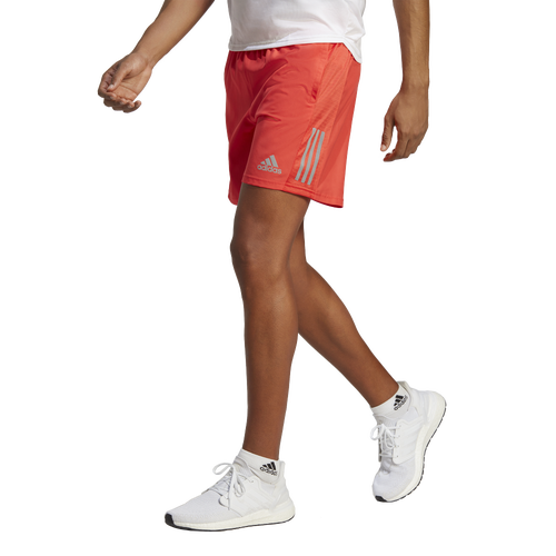 

adidas Mens adidas Own The Run Shorts - Mens Bright Red/Relfective Silver Size M