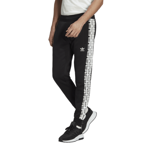 Adidas Originals Mens  3-stripes Fleece Pants In Black