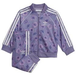 Girls' Toddler - adidas Originals Floral Superstar Tracksuit Set - Multicolor/Magic Lilac