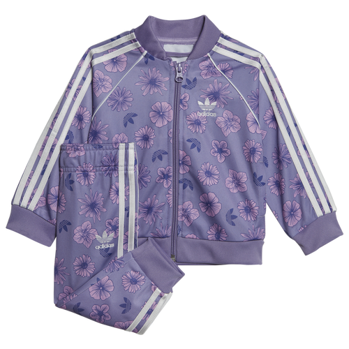 Håndværker Prelude Instrument Adidas Originals Adidas Girls' Little Kids' Originals Floral Tracksuit In  Magic Lilac/multicolor | ModeSens