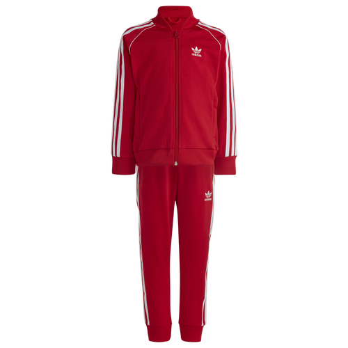 

adidas Originals Boys adidas Originals Superstar Tracksuit - Boys' Preschool Red/White Size XXS