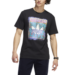 Men's - adidas Skate T-Shirt - Black/Purple