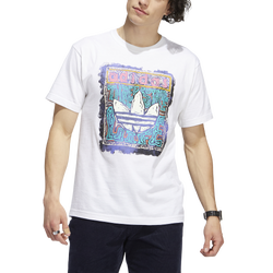 Men's - adidas Skate T-Shirt - White/Purple