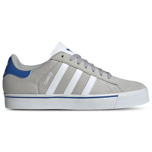 

adidas Originals Mens adidas Originals Campus Vulcanized - Mens Soccer Shoes Grey/White/Blue Size 8.0